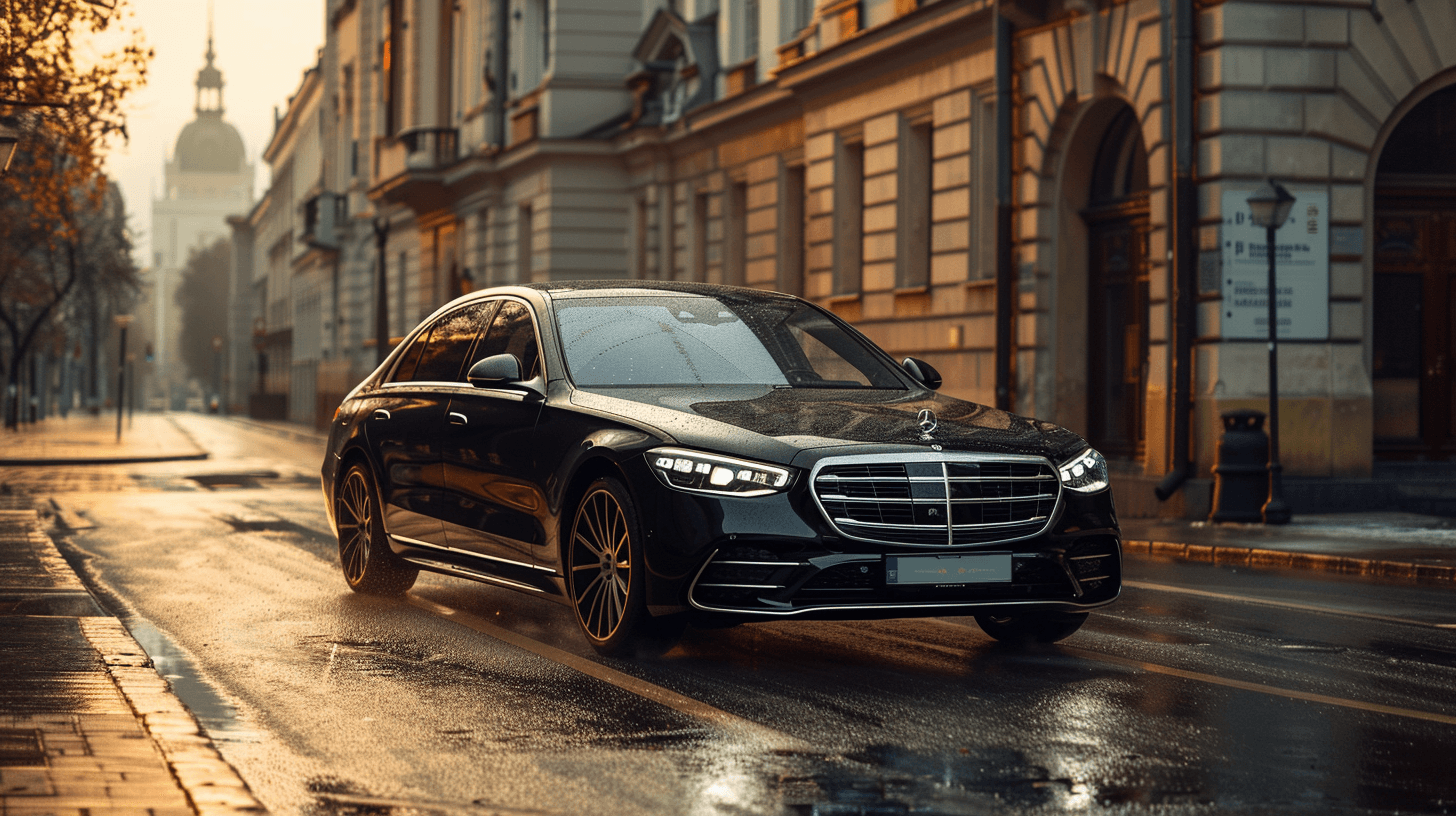 Voiture de luxe la nuit